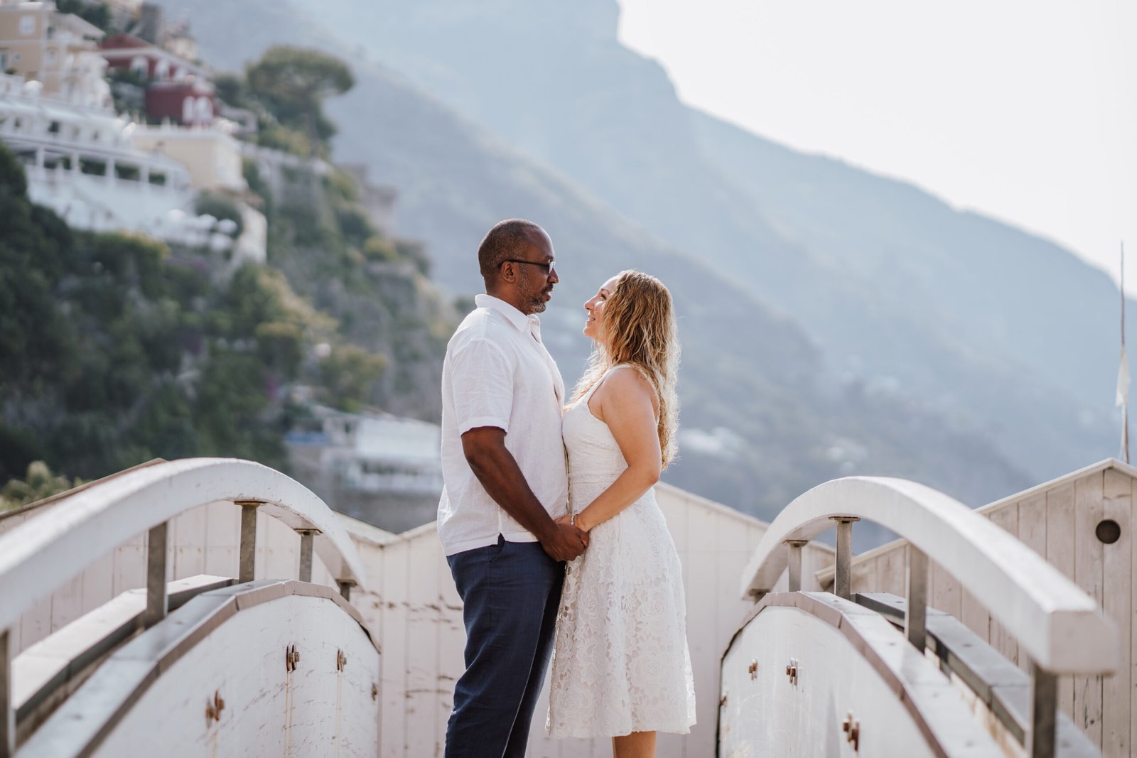 Positano couple photographer capturing romantic engagement session on the Amalfi Coast